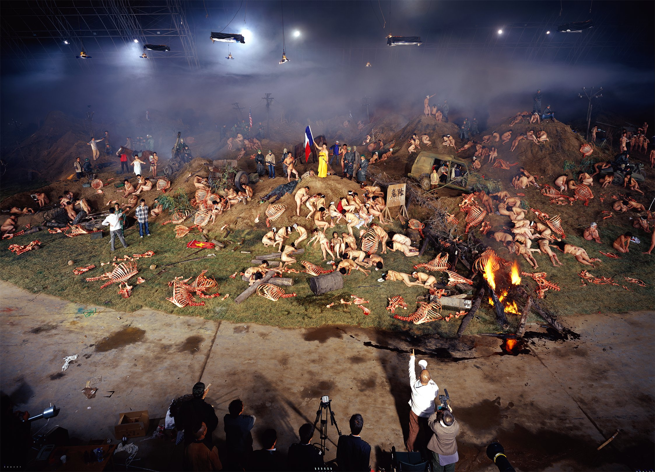 Wang Qingsong, The Blood of the World, 2006.