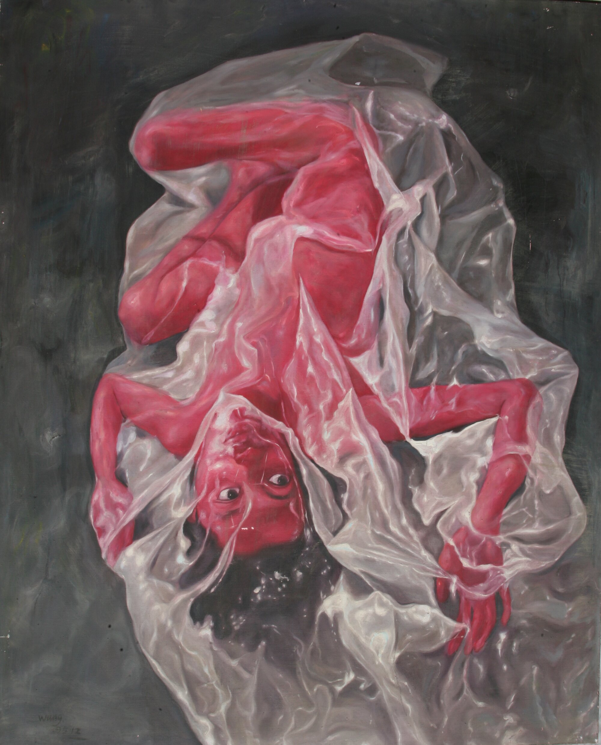 Dysphasia (full body) series No.1,220x175cm,1995