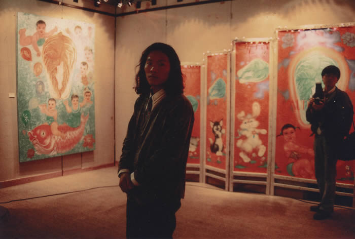 Wang Qingsong, Gaudy Life, exhibition at Wan Fung Gallery, Beijing, 1996