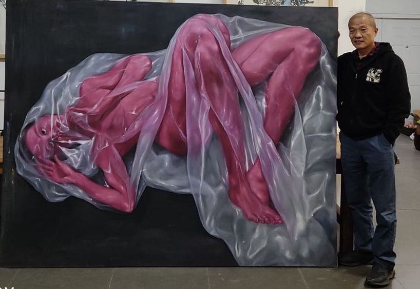 Wang Qingsong in front of _Dysphasia series_-01
