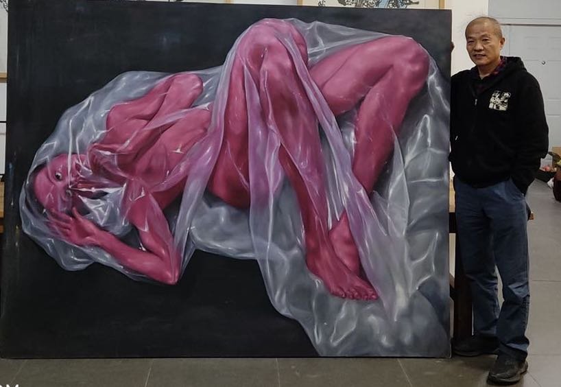 Dysphasia (full body) series No.6,220x175cm.1995